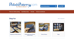 Desktop Screenshot of polishpottery.com